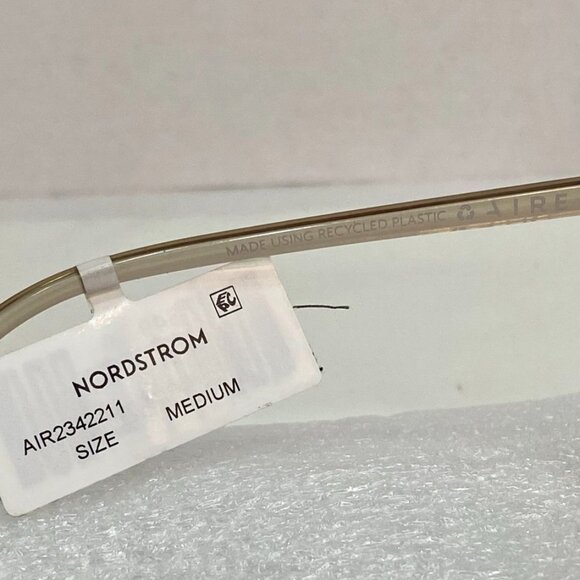 AIRE Nucleus Transparent Sand Sunglasses Khaki Polarized Lens Unisex NWT - Picture 7 of 10